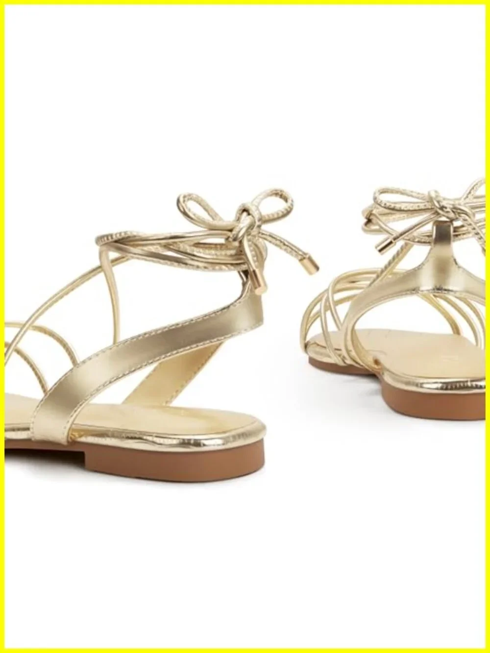 Gladiator Lace Up Flat Sandals, Adjustable Straps, Slip Resistant, Arch Support